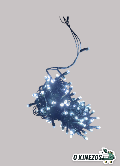 100 LED Χριστουγεννιάτικα Λαμπάκια, Λευκό Φως